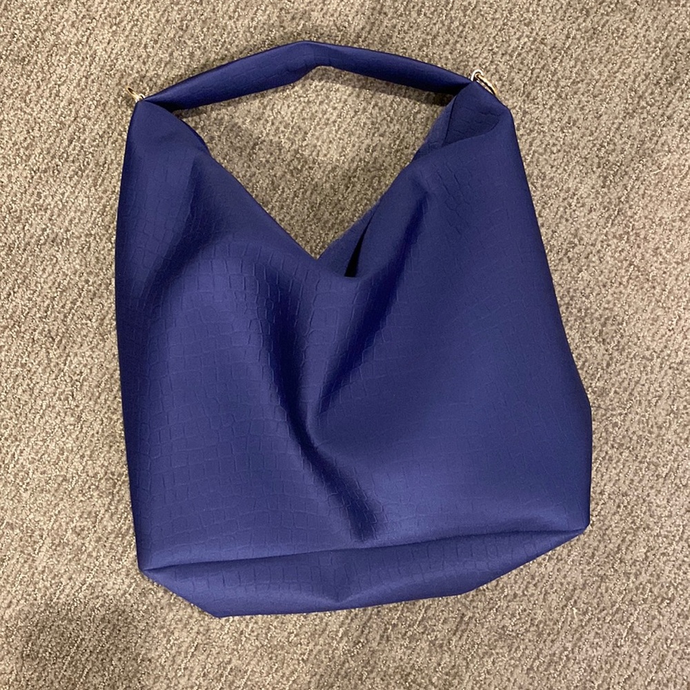 Sondra Roberts Squared Navy Hobo